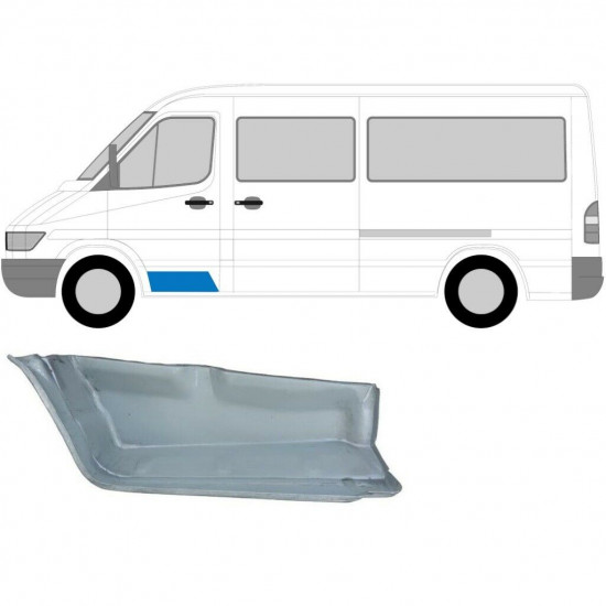 Laiptas už Mercedes Sprinter 1995-2006 / Kairė + Dešinė / Rinkinys 6266