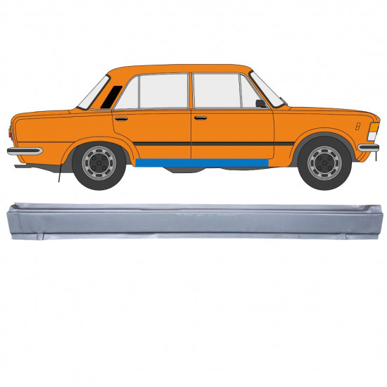 Slenkstis, apatinė už Fiat 125p 1968-1991 / Dešinė 12540