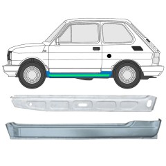 Slenkstis vidinė + išorinė dalis už Fiat 126p 1972-2000 / Kairė / Rinkinys 11717