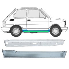 Slenkstis vidinė + išorinė dalis už Fiat 126p 1972-2000 / Dešinė / Rinkinys 11716