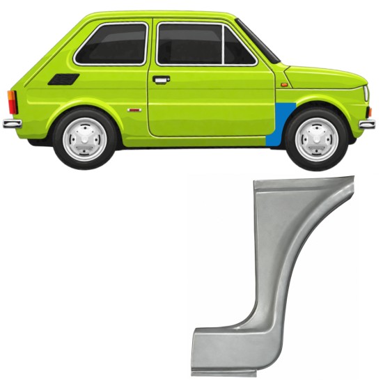 Sparno apatinė dalis už Fiat 126p 1972-1994 ST/FL / Dešinė 11217