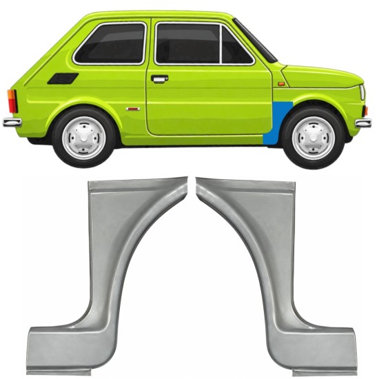 Sparno apatinė dalis už Fiat 126p 1972-1994 ST/FL / Kairė + Dešinė / Rinkinys 11219
