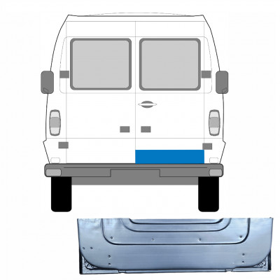 Galinių durų vidinė dalis už Mercedes T1 1977-1996 / Dešinė 5241