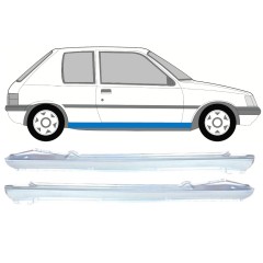 Visas slenkstis už Peugeot 205 1983-1998 / Kairė + Dešinė / Rinkinys 9815