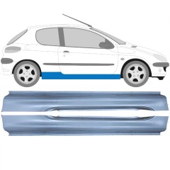 Visas slenkstis už Peugeot 206 206+ 1998-2012 / Kairė + Dešinė / Rinkinys 9248