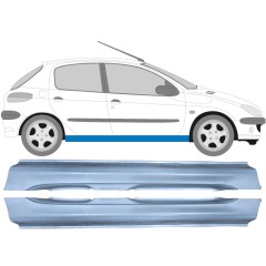 Visas slenkstis už Peugeot 206 206+ 1998-2012 / Kairė + Dešinė / Rinkinys 9247