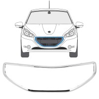 Radiatoriaus grotelių rėmas už Peugeot 208 2012-2015 16197