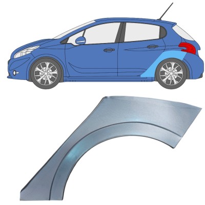 Galinė arka už Peugeot 208 2012-2019 / Kairė 16317