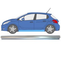 Slenkstis, apatinė už Peugeot 208 2012-2019 / Kairė 16314