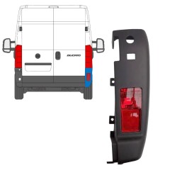 Galinio bamperio kampas su lempa už Fiat Ducato 2006-2018 / Dešinė / Rinkinys 10077