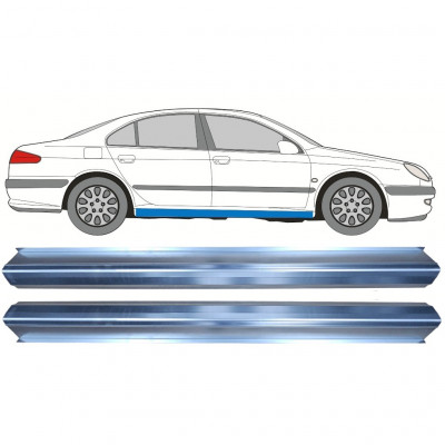 Slenkstis, apatinė už Peugeot 607 1999-2010 / Kairė = Dešinė (simetriška) / Rinkinys 10952