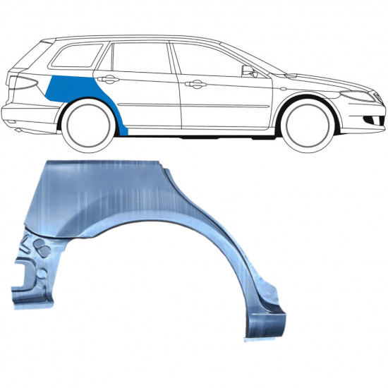 Galinė arka už Mazda 6 2002-2008 / Dešinė / COMBI 6133