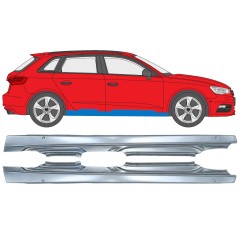 Visas slenkstis už Audi A3 8V 2012-2020 / Kairė + Dešinė / HATCHBACK / Rinkinys 17285