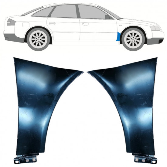 Sparno apatinė dalis už Audi A6 C5 1997-2004 / Kairė + Dešinė / Rinkinys 9852