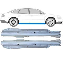 Visas slenkstis už Audi A6 C5 1997-2004 / Kairė + Dešinė / Rinkinys 9119