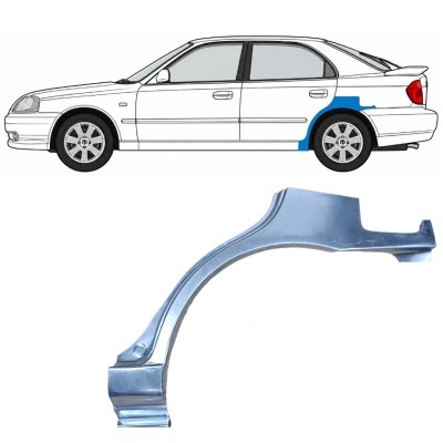 Galinė arka už Hyundai Accent 2000-2006 / Kairė 7594