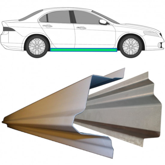 Slenkstis vidinė + išorinė dalis už Honda Accord 2002-2008 / Rinkinys 11730