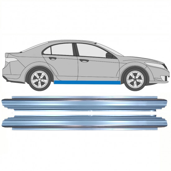 Slenkstis, apatinė už Honda Accord 2008-2016 / Kairė = Dešinė (simetriška) / Rinkinys 10306