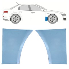 Sparno apatinė dalis už Alfa Romeo 159 2005-2012 / Kairė + Dešinė / Rinkinys 11279