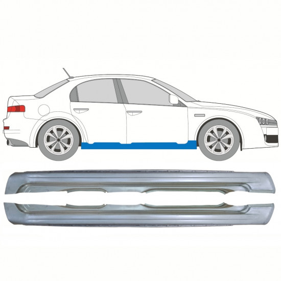 Slenkstis, apatinė už Alfa Romeo 159 2005-2012 / Kairė + Dešinė / Rinkinys 10299