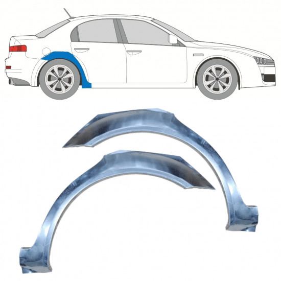 Galinė arka už Alfa Romeo 159 2005-2012 / Kairė + Dešinė / Rinkinys 9915