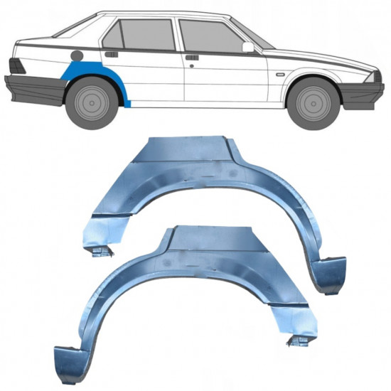 Galinė arka už Alfa Romeo 75 1985-1992 / Kairė + Dešinė / Rinkinys 10440