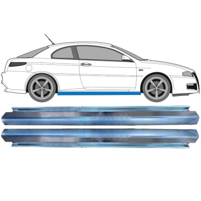 Slenkstis, apatinė už Alfa Romeo GT 2003-2010 / Kairė + Dešinė / Rinkinys 16150