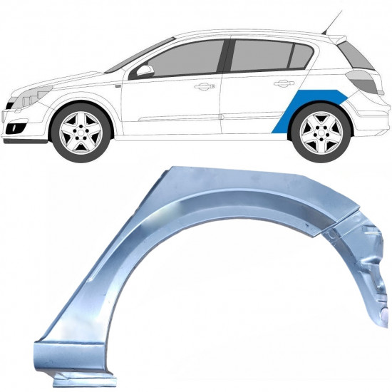 Galinės arkos apatinė dalis už Opel Astra 2003-2014 / Kairė 6871