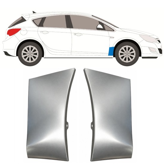 Sparno apatinė dalis už Opel Astra J 2009-2015 / Kairė + Dešinė / Rinkinys 17167