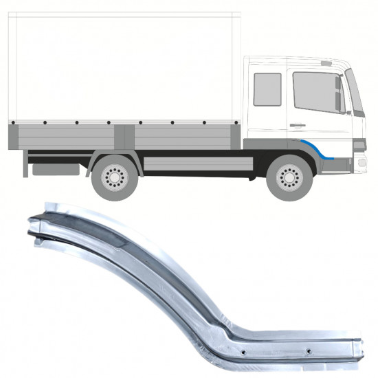 Slenkstis, apatinė už Mercedes Atego 1998-2013 / Dešinė 11826