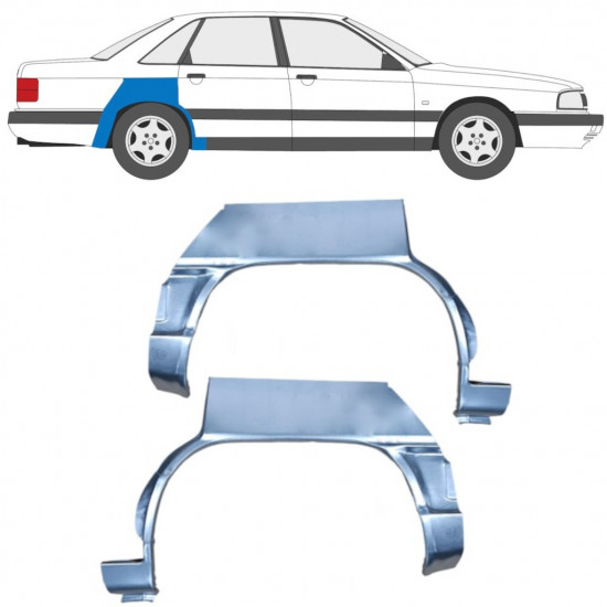 Galinė arka už Audi 100 C3 1982-1991 / Kairė + Dešinė / Rinkinys 9993