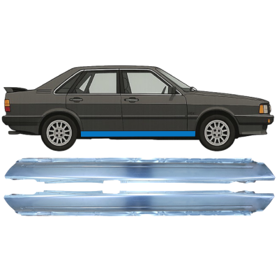 Visas slenkstis už Audi 80 B2 1978-1986 / Kairė + Dešinė / Rinkinys 9116