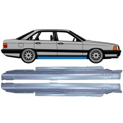 Visas slenkstis už Audi 100 C3 1982-1990 / Kairė + Dešinė / Rinkinys 6418