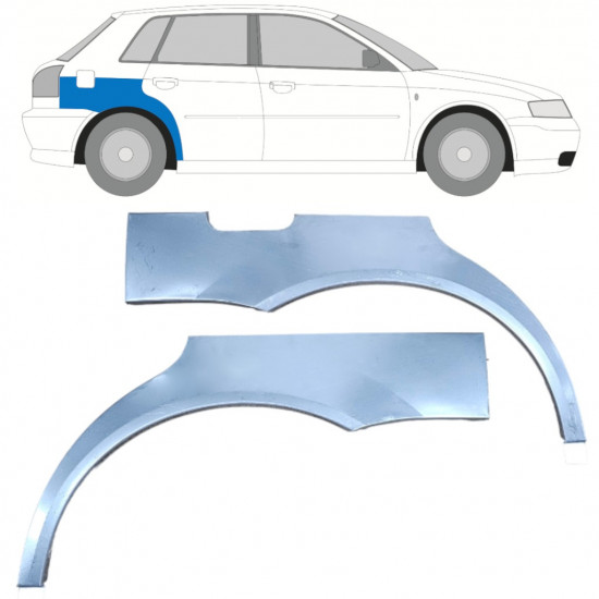 Galinė arka už Audi A3 8L 1996-2003 / Rinkinys 11795