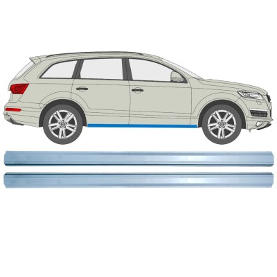 Slenkstis, apatinė už Audi Q7 2005-2015 / Kairė + Dešinė / Rinkinys 14989