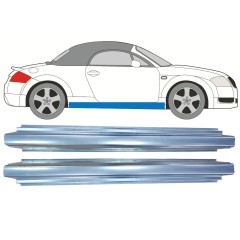 Slenkstis, apatinė už Audi TT 1998-2006 / Kairė = Dešinė (simetriška) / Rinkinys 11187