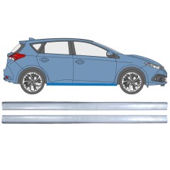 Slenkstis, apatinė už Toyota Auris 2013-2018 / Kairė + Dešinė / Rinkinys 12449