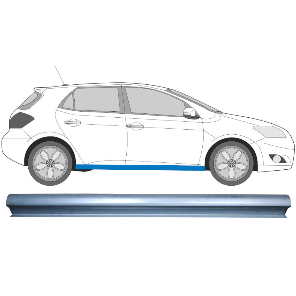 Slenkstis, Apatinė Už Toyota Auris 2007-2012 / Kairė = Dešinė (Simetriška) 7066