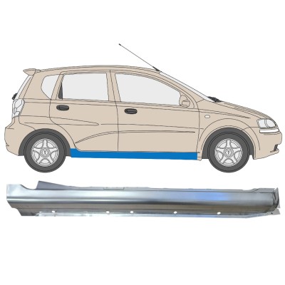 Visas slenkstis už Chevrolet Aveo 2003-2006 / Dešinė / HATCHBACK 14537