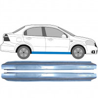 Slenkstis, apatinė už Chevrolet Aveo 2003-2008 / Kairė + Dešinė / Rinkinys 10401