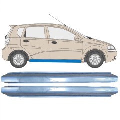 Slenkstis, apatinė už Chevrolet Aveo 2003-2006 / Kairė + Dešinė / Rinkinys 10401