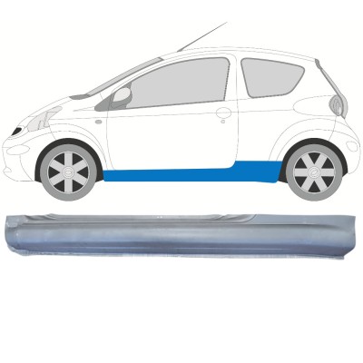 Visas slenkstis už Toyota Aygo 2005-2012 / Kairė 14559
