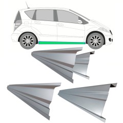 Slenkstis vidinė + išorinė dalis už Mercedes A-Class W169 2004-2012 / Kairė = Dešinė (simetriška) / Rinkinys 11156