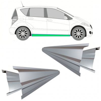 Slenkstis vidinė + išorinė dalis už Mercedes A-class 2004-2012 / Rinkinys 11157