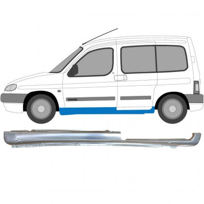 Slenkstis, apatinė už Peugeot Partner 1996- / Kairė 6955