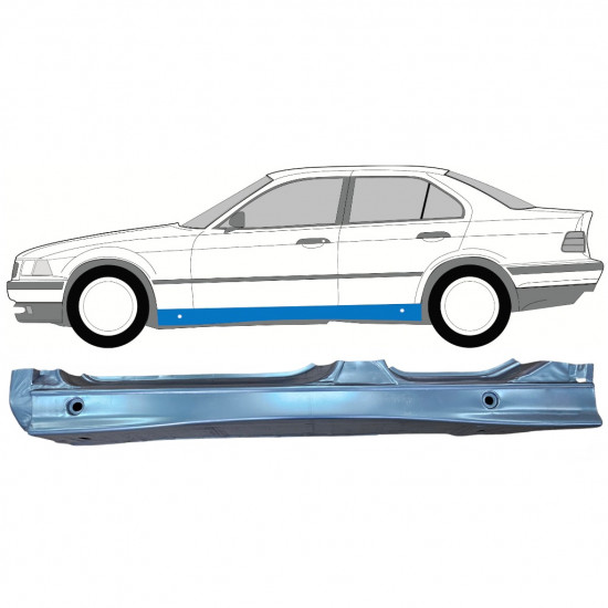 Visas slenkstis už BMW 3 E36 1990-2000 / Kairė 11096