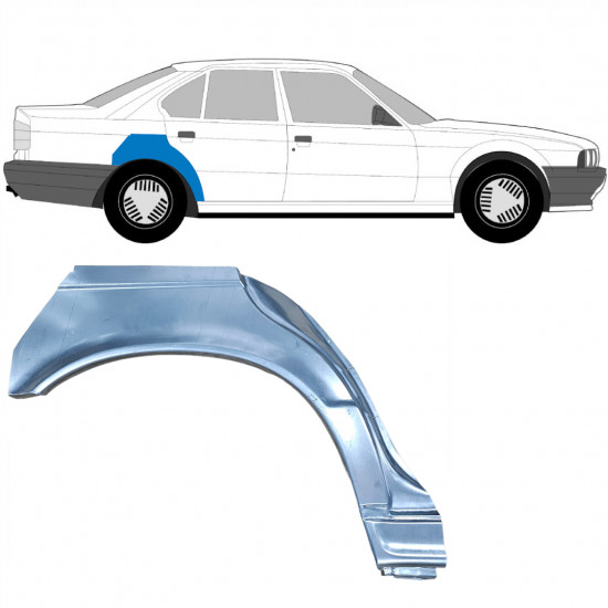 Galinė arka už BMW 5 E34 1987-1996  / Dešinė / SEDAN 6400