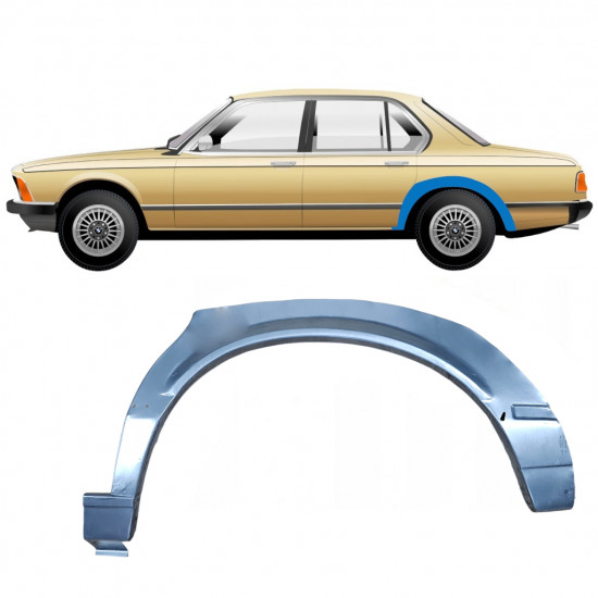 Galinė arka už BMW 7 E23 1976-1986 / Kairė 7628