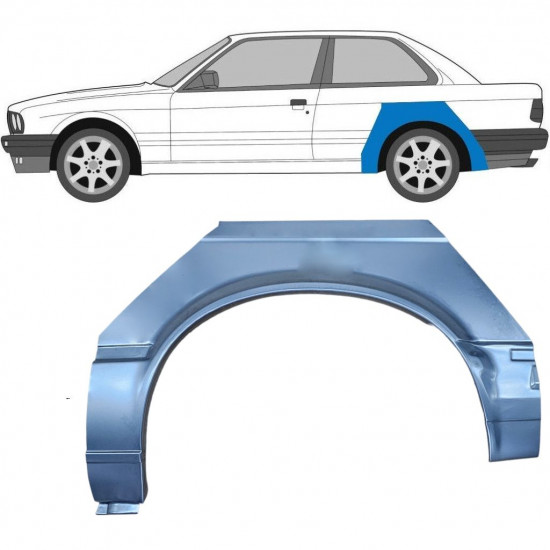 Galinė arka už BMW 3 E30 1982-1987 / Kairė 7808
