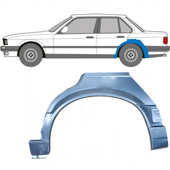 Galinė arka už BMW 3 E30 1987-1994 / Kairė 7810
